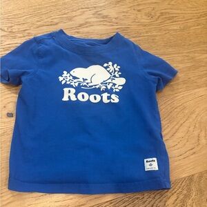 Roots Kids Tee in Bright Blue